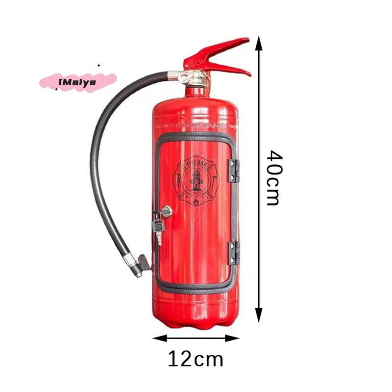 M-Fire Extinguisher Shaped Wine Box Ornament Mini Bar Cabinet Decor Champagne Liquor Storage Fireman's Gift Craft