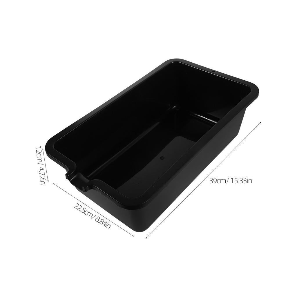 6L Large Capacity Engine Oil Drain Pan Heavy Duty Wear-Resistant Plastic Drip Tray for Car Motorcycle Commercial Vehicle Oil