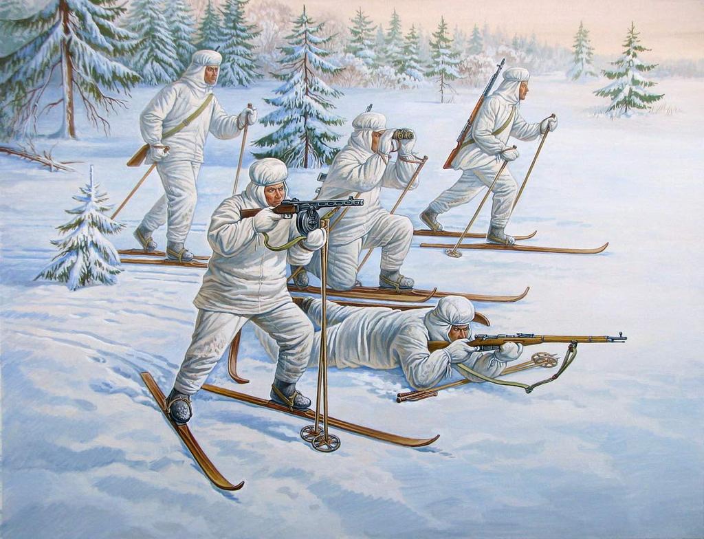 Zvezda Soviet Ski Soldier WWII Plastic Model ZV6199 1/72