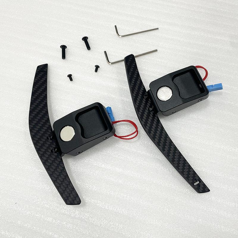 Glänzende Kohlefaser Magnetische Lenkrad-Schaltwippen für BMW 1-4 Serie f20 f21 f30 f22 f80 g20 g30 g80 M3 M5 X3 X5