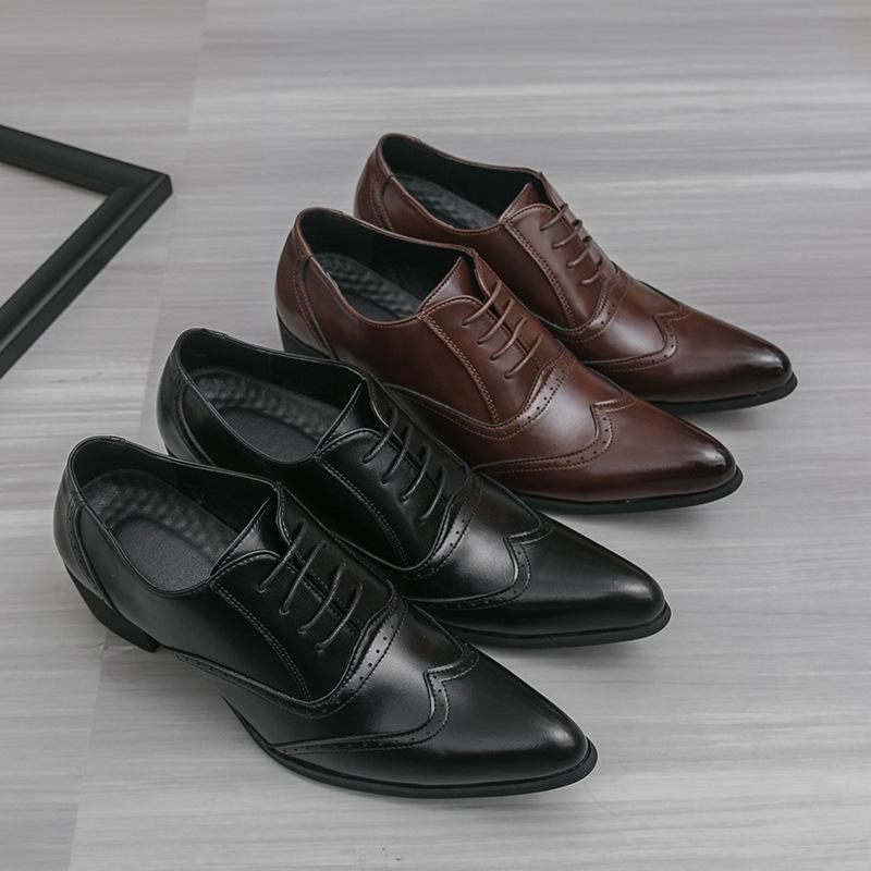 Men's Large Size British Style Tassel Loafers - Formal Pointed Toe Leather Shoes