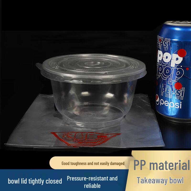 Disposable Plastic Takeout Bowls & Spoons