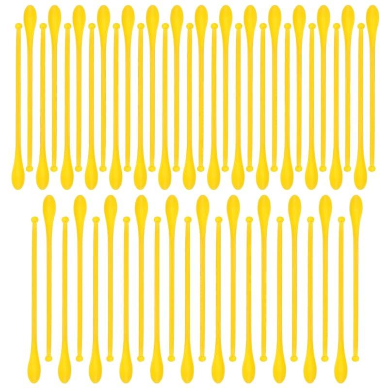 

50 Pcs Plastic Double-Headed Sampling Spoons, Lightweight Lab Spatulas for Mixing Reagents, Granules, and Solid Materials in Laboratory, Home, and Size 2 зелёный