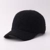 Winter New Plush Knitted Baseball Cap Simple Warm Curved Brim Cap