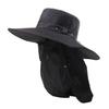 Outdoor sunscreen cap men's new summer sunshade face protection shawl removable big eaves neck protection mountaineering fisherman hat