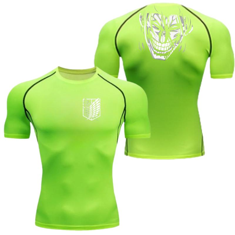 Wings of Freedom Graphic Compression Shirts Men Gym Workout Running Tshirt Summer Quick Dry Tees Tops Short Sleeve Rash Guard