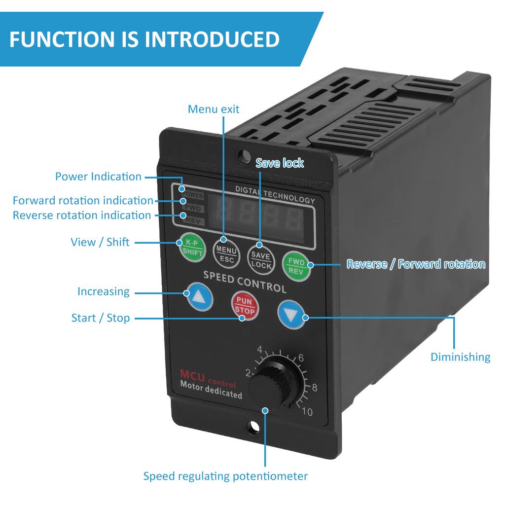 Frequency Converter Electric Inverter 750W Add Motor Driver Variable Frequency Drive 220 V Single-phase Input Three-phase Output