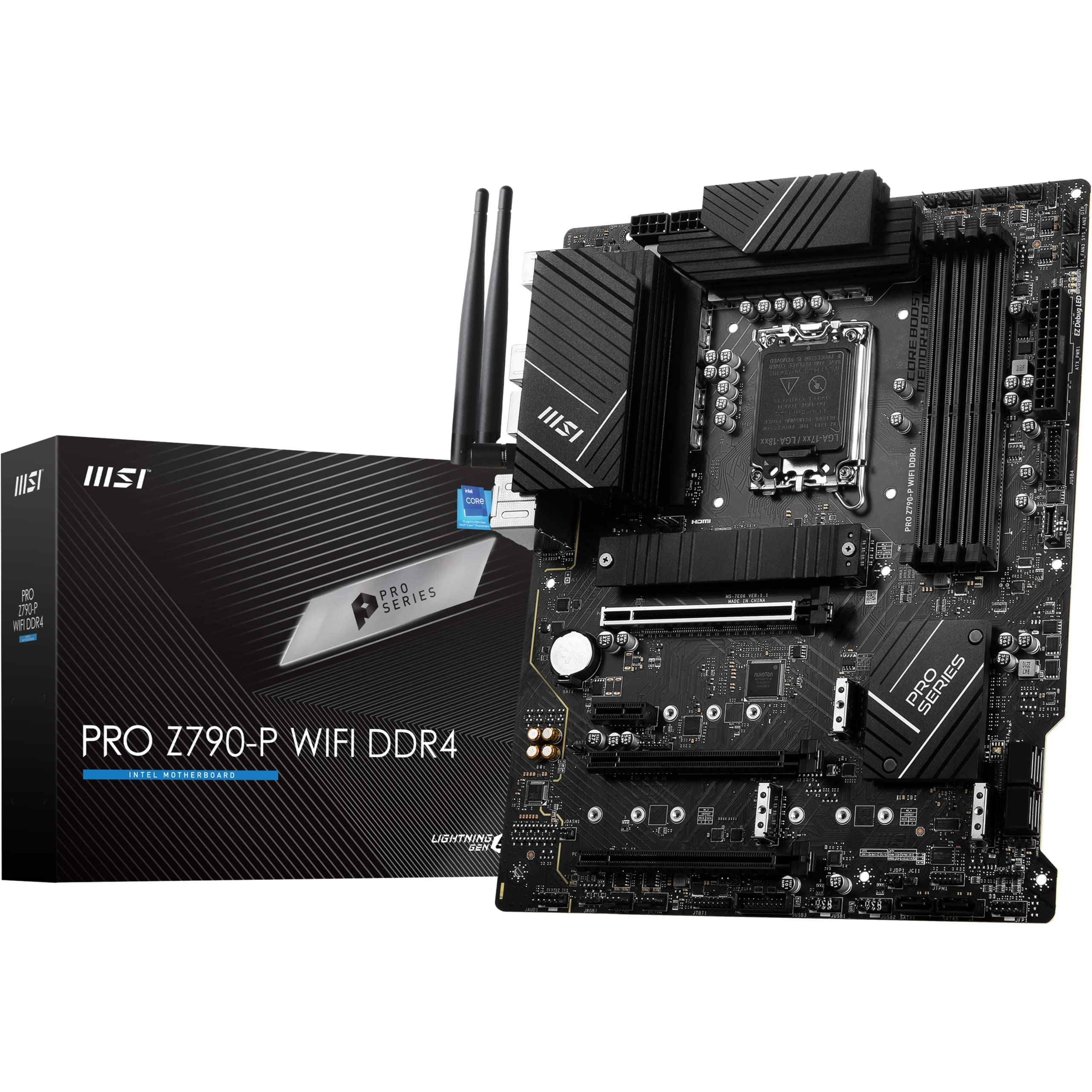 

MSI PRO WIFI DDR4 Материнська плата Intel Z790 LGA 1700 ATX Z790-P