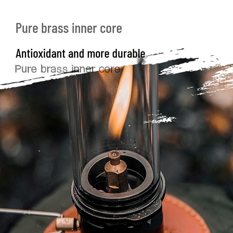Dreamy Mountain Retro Camping Candle Holder - Portable Atmosphere Light & Tent Decoration