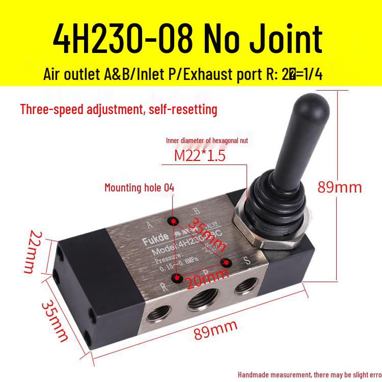 Pneumatic Switch Valve 4H230C-08 for Tire Changer Helper Arm