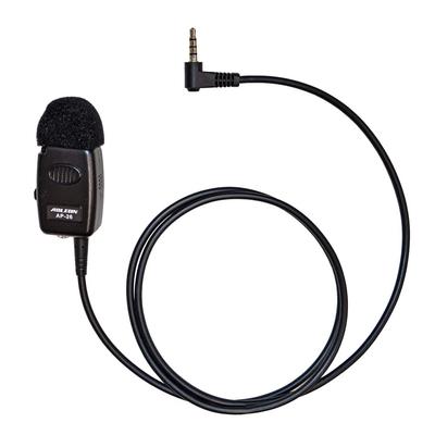 F.R.C. ABLEON AN-26 Tie Clip Push-To-Talkie Microphone for Smartphones, Compatible with Walkie-Talkie Apps [1-Pin L-Shaped Plug], Earphones Sold