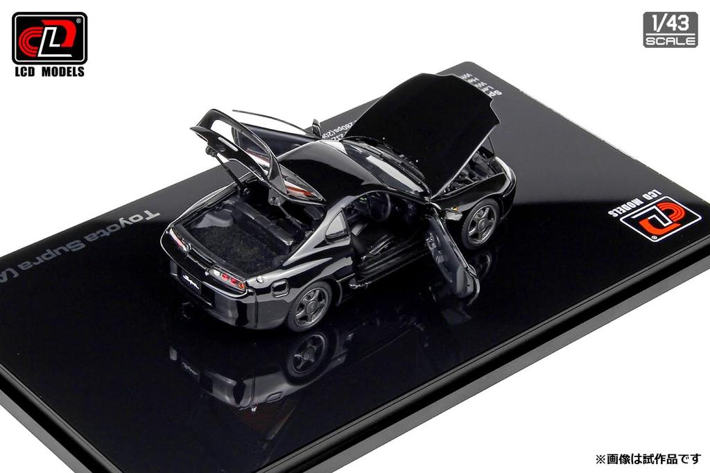 LCD Model Scale Toyota Supra A80 Black Finished Model LCD43009BL 1/43
