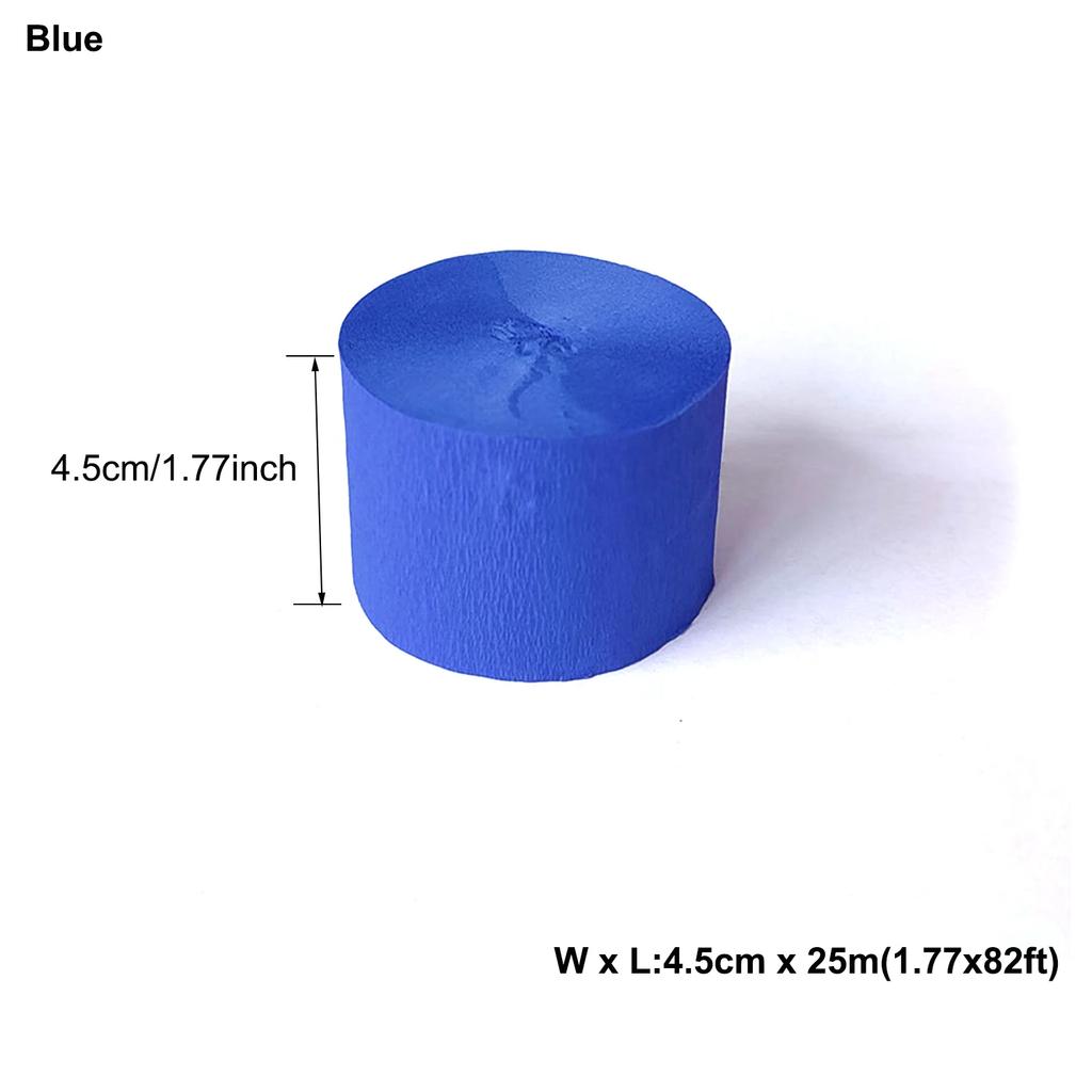 1pcs 4.5cm X 25meters Crepe Paper Streamers Tissue Paper Roll Flower Craft Making Birthday Wedding Party Backdrop DIY Decoration