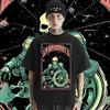 Totenkopf T-Shirt Locker Kurzarm Rundhals Kleidung Vintage Klassisch Herren T-Shirt Lässiger Komfort T-Shirt Bequem Dehnbar Hip-Hop T-Shirts