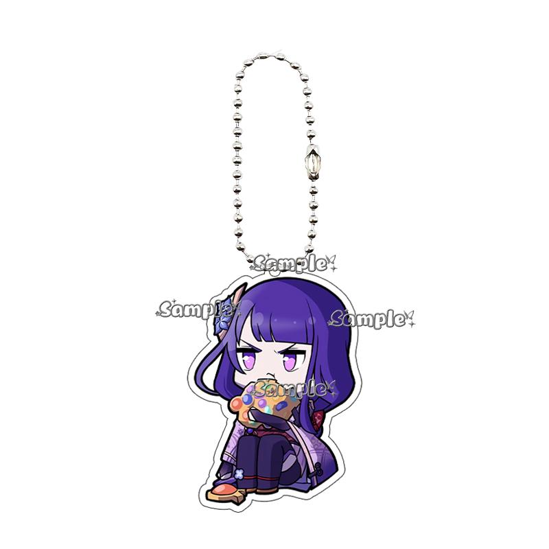 

Anime Raiden Shogun Barbara Aether Lumine Nahida Venti Cartoon Cute Acrylic Double Sided Keychain Pendant Keyring Decoration Toy about 5cm