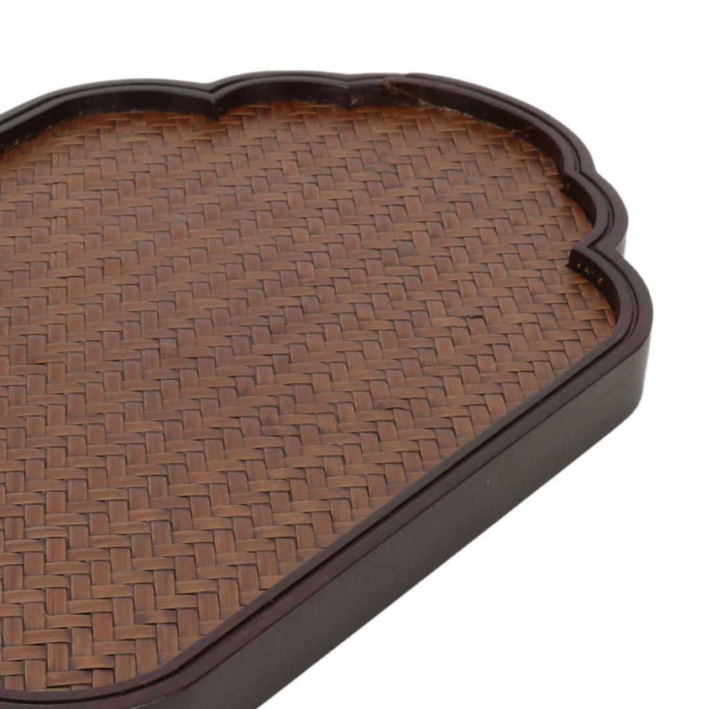 Mat   Bamboo Small Tea Tray Tea Plate for Teawares Teaset Saucers Tea Ceremony