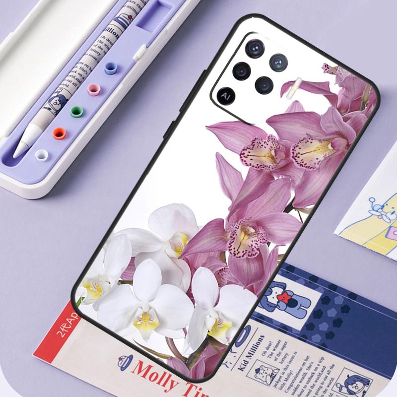 Bunte Orchideenblüten Für Oppo A17 A18 A94 A74 A54 A15 A38 A58 A78 A98 A40 A60 A80 A16 A76 A96 A57 A77 A5 Pro Hülle