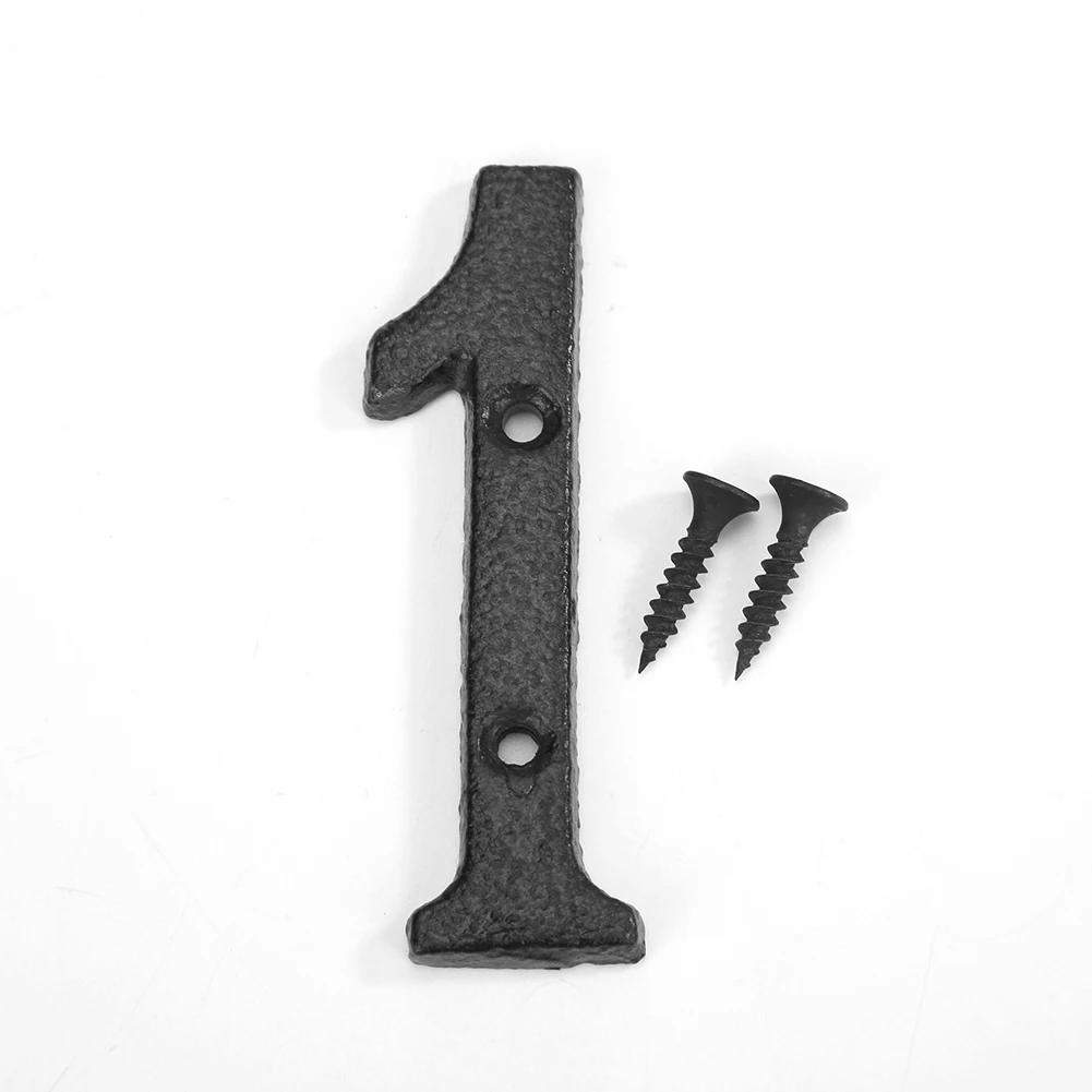 

Металлический цифровой знак для дома, чугунные цифры, дверная табличка, железный бренд, прочный, сделай сам, кафе, магазин, настенный декор, семейный сад, магазин, подарок