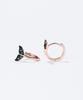 Dorocy 14K Happy Whale Tail Diamond Ring Earrings