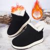Damen Herbst Winter Warme Baumwollschuhe Lässig Dick Plüsch Slip On Schneestiefel Frau Leicht Rutschfest Knöchel Botas Mujer 2025