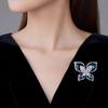Elegant Butterfly Brooch, High-end Women's Exquisite Crystal Butterfly Brooch, Niche Design Sense Brooch