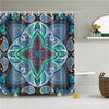 Decorative Geometric Geometry Merry Christmas Bohemian Shower Curtains Bathroom Curtain Fabric Waterproof Polyester With Hooks