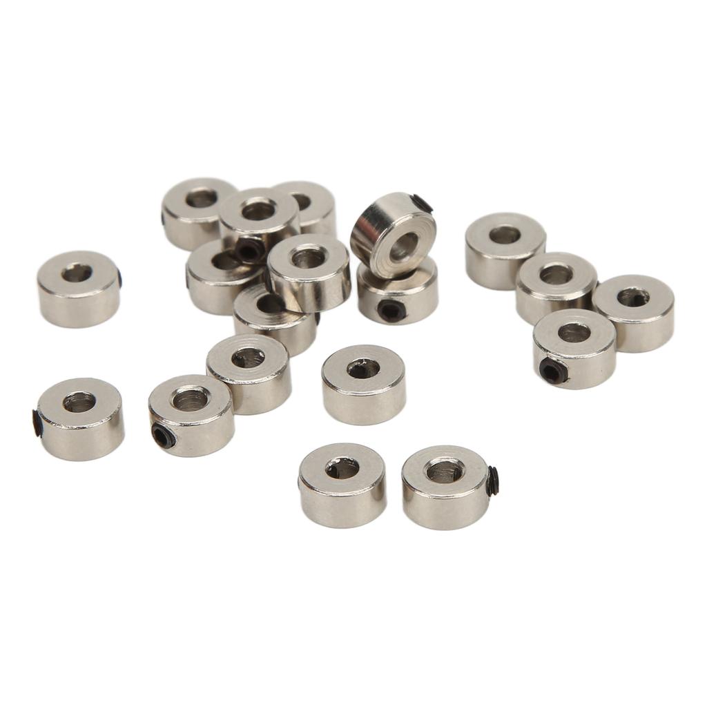 20Pcs RC Plane Landing Gear Stopper Set Wheel Collar 3.1mm Stainless Steel Exquisite Craftsmanship