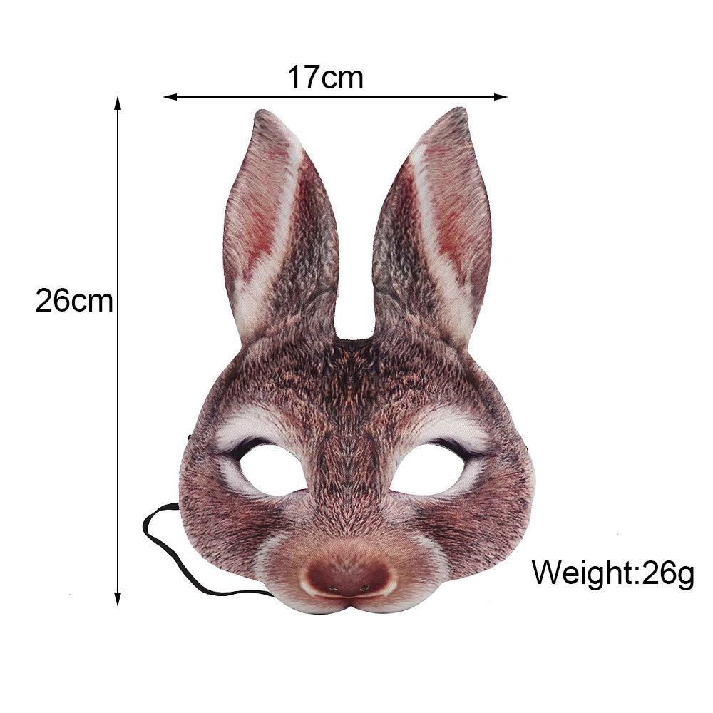 3D Animal Mask Halloween Masquerade Ball Masks Tiger Pig Half Face Mask Party Carnival Fancy Dress Costume Props