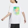 Adidas Neo Vibe Collective Tee With Letter Pattern Print Unisex Tops White IA6743