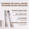 Three Color Eyeshadow Stick Matte Pearl Glitter Long Lasting Waterproof Twist Up Portable Travel Friendly Daily Eye Makeup
