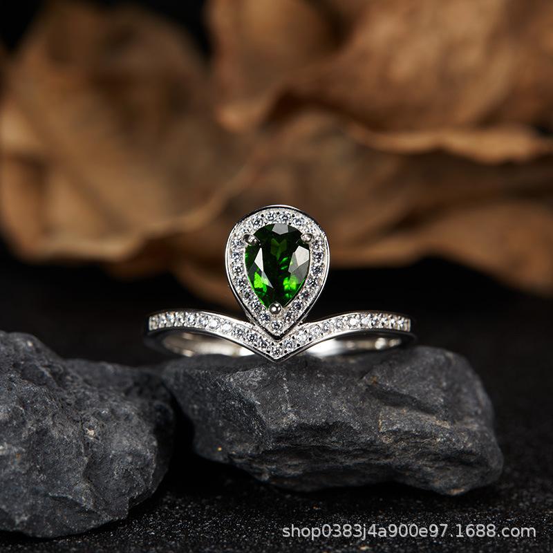 Ouyang Nana Earrings, Song Huiqiao Water Drop Earrings, High-End Sense Light Luxury Earrings, Rear Hanging Type, Sweet Temperament