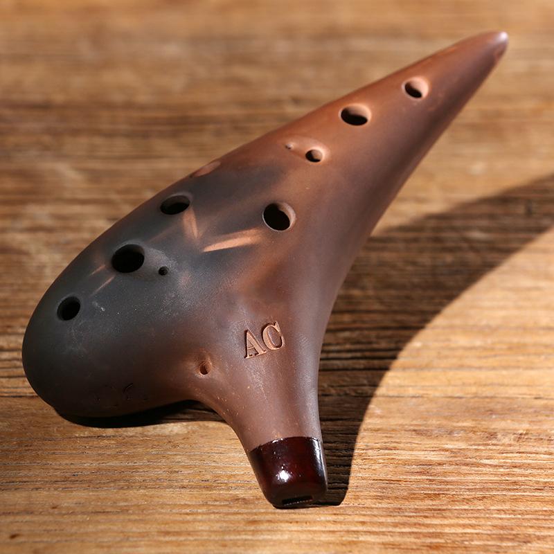 Ceramică Ocarina Baza Instrumente Orff Vindecare 12 găuri Ocarina timpului Terapie cu sunet Accesorii pentru instrumentație muzicală profesională Legenda Ocarine
