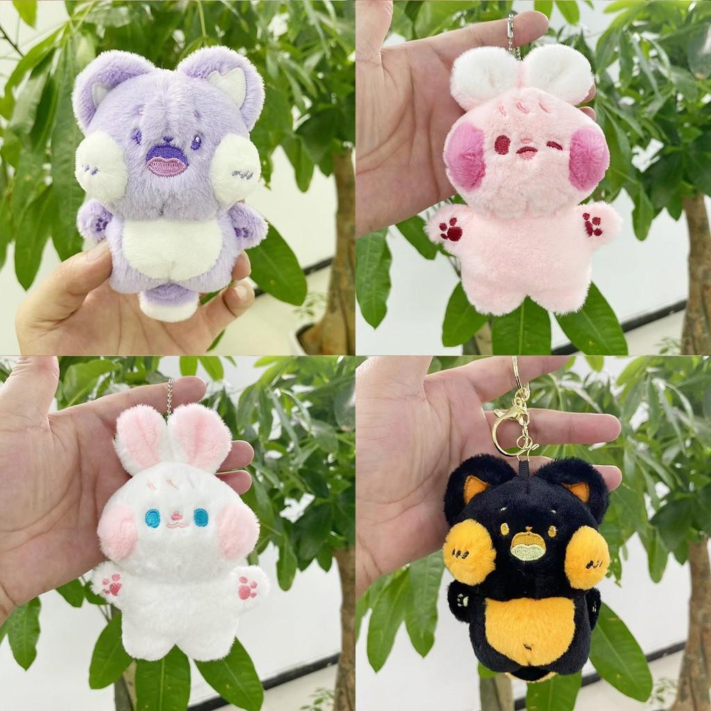 Charming Cat Plush Keychain Cute Plush Toy For Bag Accessories And Keychains In Various Colors