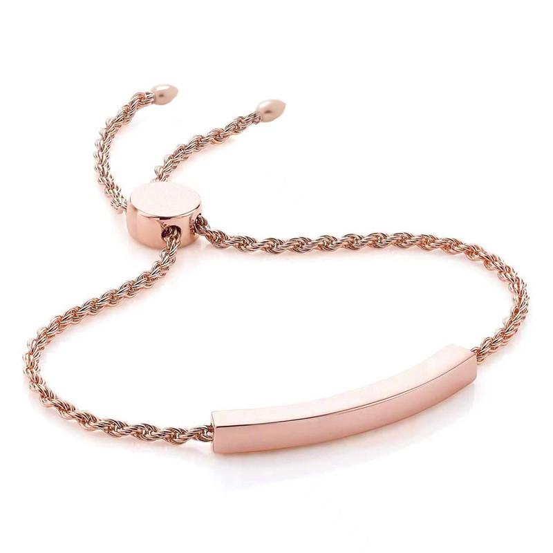 Stainless Steel Hollow Tube Couple Bracelet Men Women Geometric Ins Style Engraved Titanium Jewelry