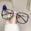 Fashion Retro Square Reading Glasses Men Women Anti Blue Light Computer Glasses Playing Games Eye Protection Big Frame Eyewear