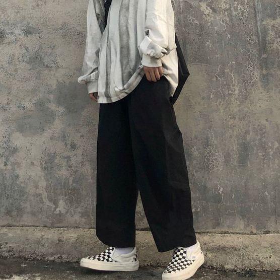 

Trendy Wide Leg Coffee Color Cargo Pants for Women - Hong Kong & Korean Style M for 43-50kg