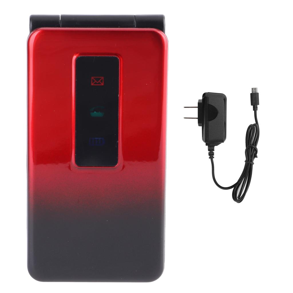 T320e Dual Card Dual Standby Mini Flip Phone 2.4in Children Moblie Phone Rouge