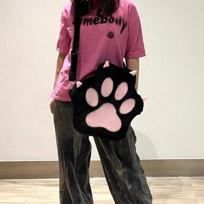 JK Cartoon Schoolbags Japanese Style Sweet Students Bags Simple Cat Paw Backpack  Girls