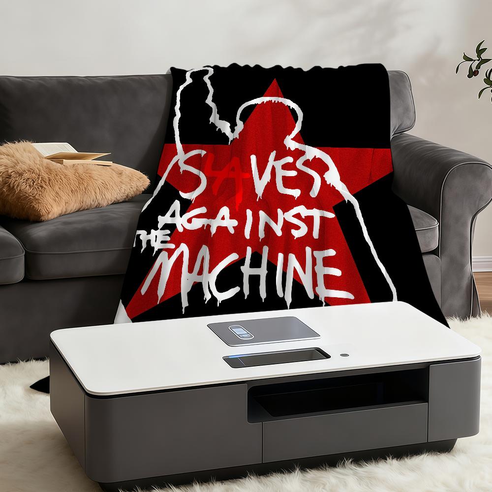 Rock Band R-Rage A-against The M-machine Blanket Soft Warm Furry Throw Super Kids Toys Bed Sofa Car Cradle