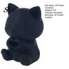 Home Living Room Cat Mini Decor 3D Printed Figurine, Artistic Desktop Decoration, Heart Hand Gesture Ornament Decor, Smiling Tabletop for Office