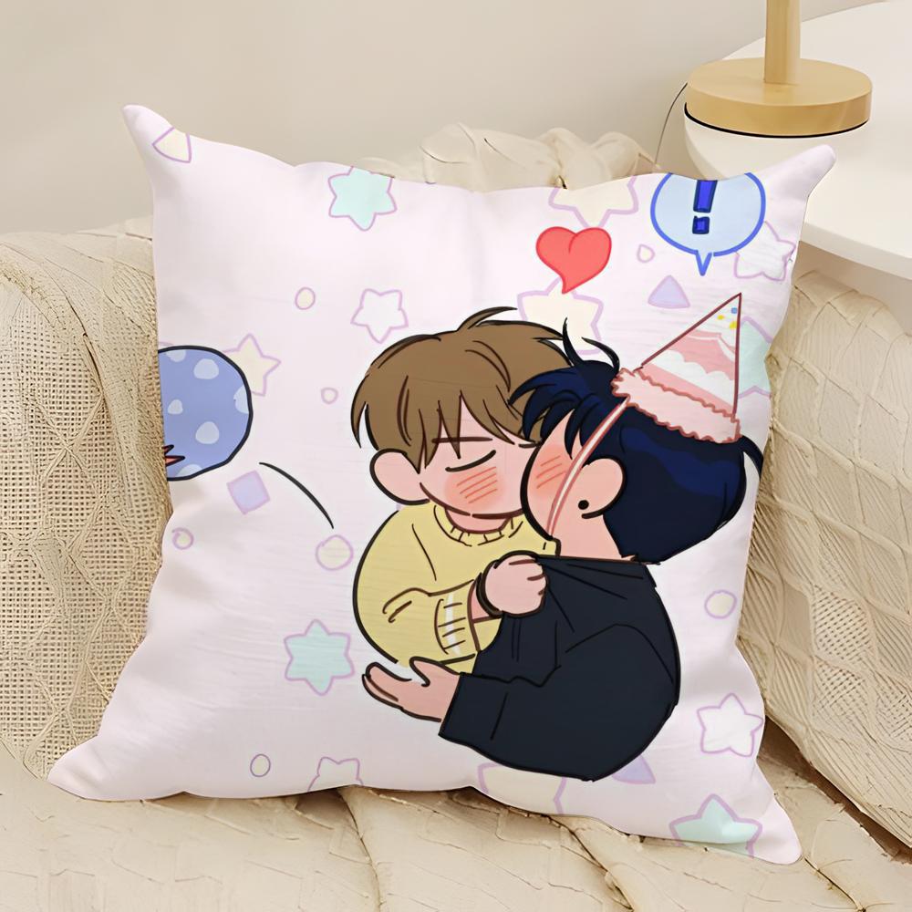 Bl Manga U-Uncanny Charm Pillow Case Natural Linen Double-Sided Printing Sofa Home Decor Cushion Cover