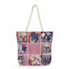 Oil Painting of a Dog Print Thick Rope Single-shoulder Beach Bag 7214