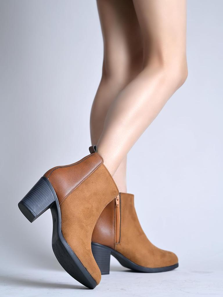 Shoetopia Womens Ankle Comfortable Boots || Zip Platform Boots Casual & Street Style Footwear