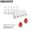 3D Strawberry Design Fruit Mousse Mould Silicone Cake Mold Fondant Cake Decorating Tools Candle Moulds Kitchen Supplies