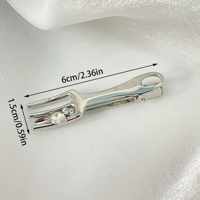 Female Quirky Side Bangs Imitation Knife Broken Hair Duckbill Clip Hair Clips Light Bulb That Glows