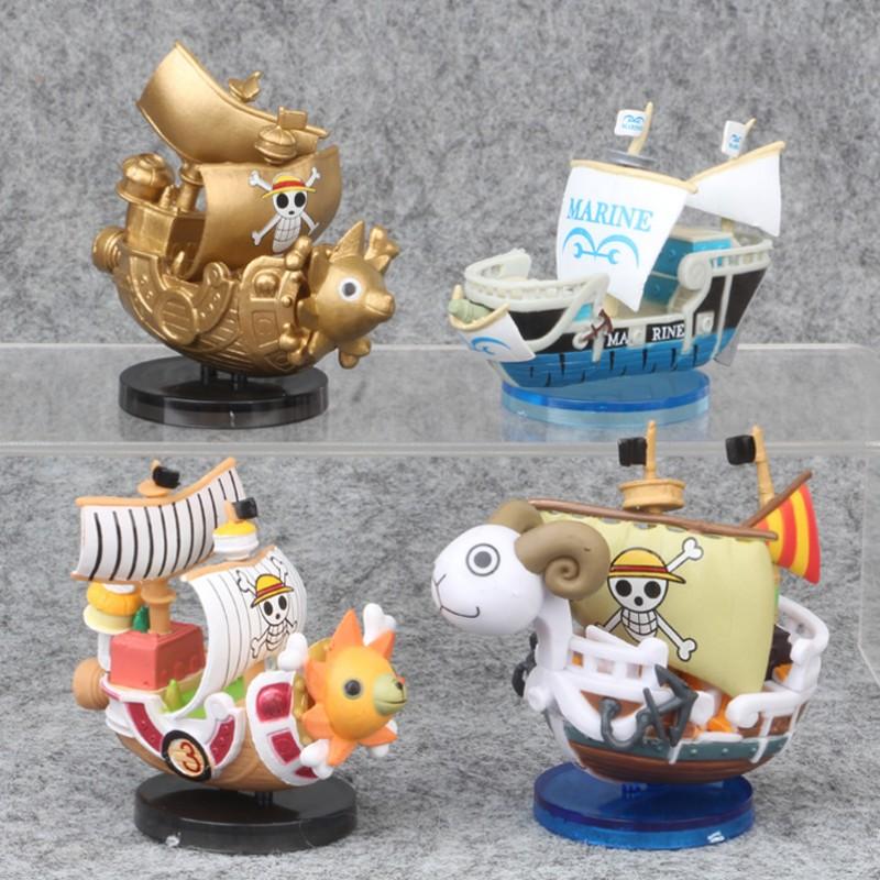 One Piece Figur Luffy Going Merry Zusammenbau Boot Modell Piratenschiff Dekoration Jungen Spielzeug Kinder Geburtstagsgeschenk THOUSAND SUNNY Kinderfreundlich Unterhaltsam Spaß