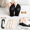 Ice Silk Women's Low-Cut Anti-Slip Invisible Boat Socks – Thin, Cotton Bottom, No-Slip Heel, Perfect for High Heels