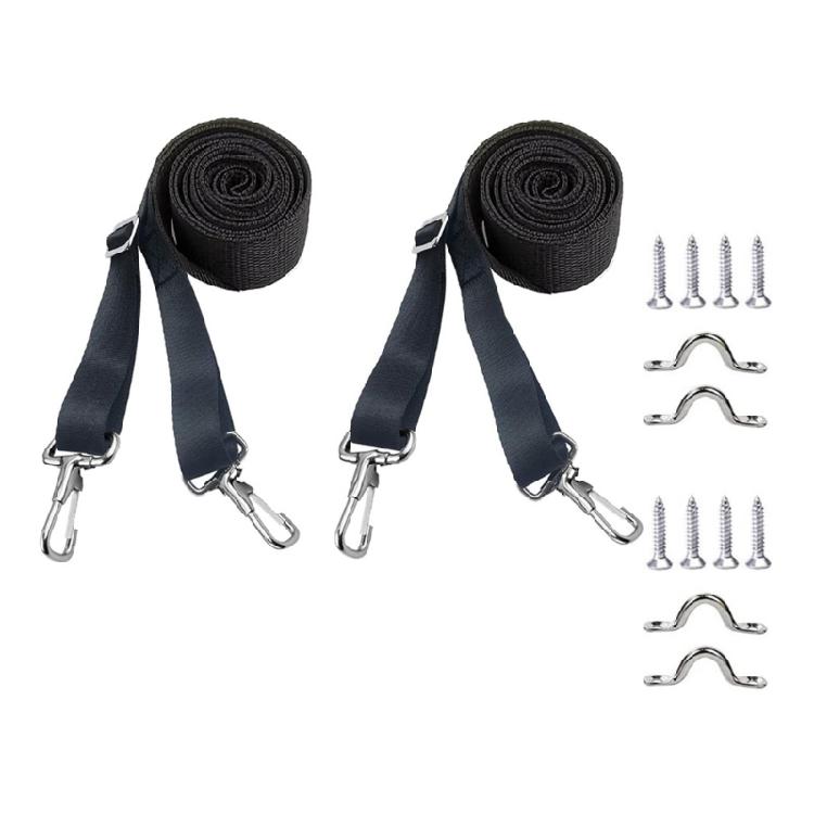 2/4pcs Adjustable Bimini Top Straps with Snap Loop Marine Nylon Top Straps