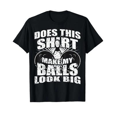 Funny Bowling Ball T Shirt Gag For Unisex Vintage Graphic Slightly Stretched Fashion Soft Comfortable Breathable Streetwear