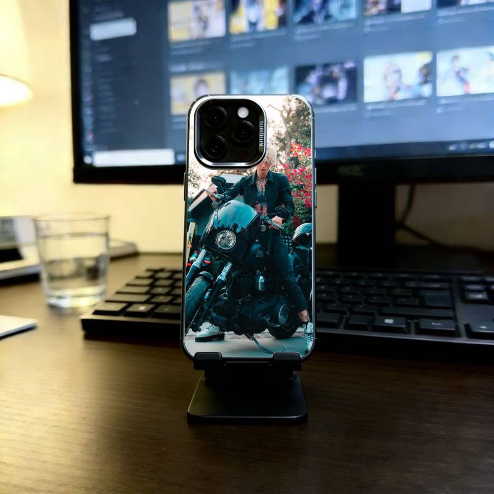 MGK LOST A-AMERICANA Phone Case For iPhone 17,16,15,14,13,12,11 Plus,Pro Max,XS,Colorful Silver Phone Case Funda Cover